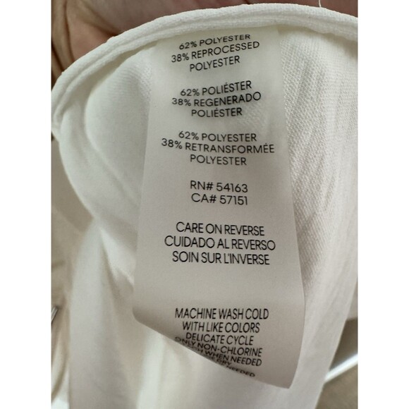 Calvin Klein women’s cinched button-down lightweight white blouse size XL - Picture 6 of 9